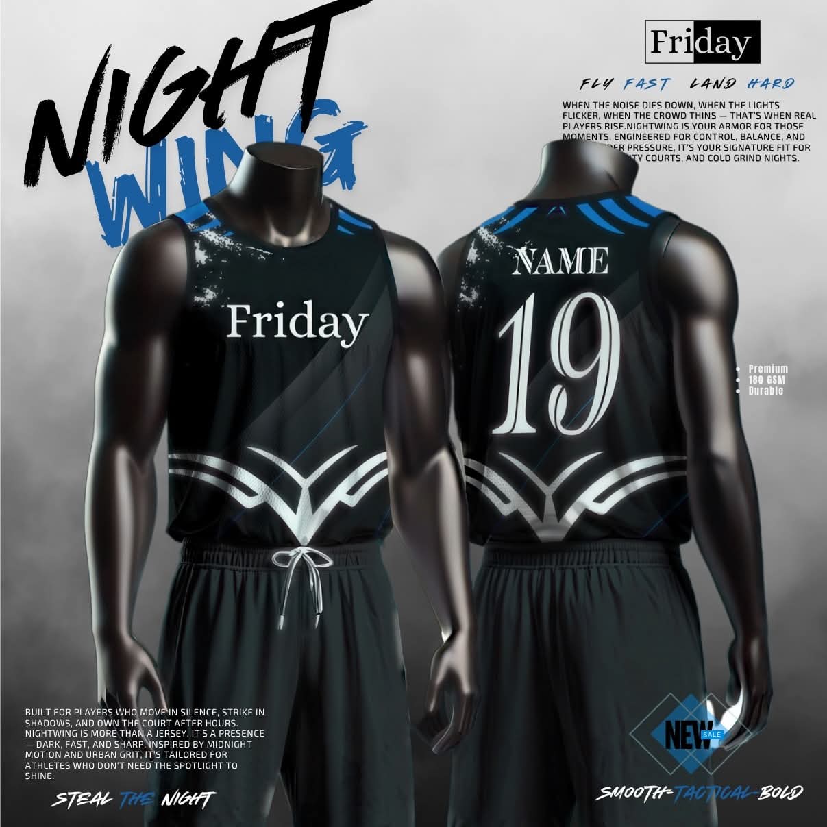 Night wing sports kit